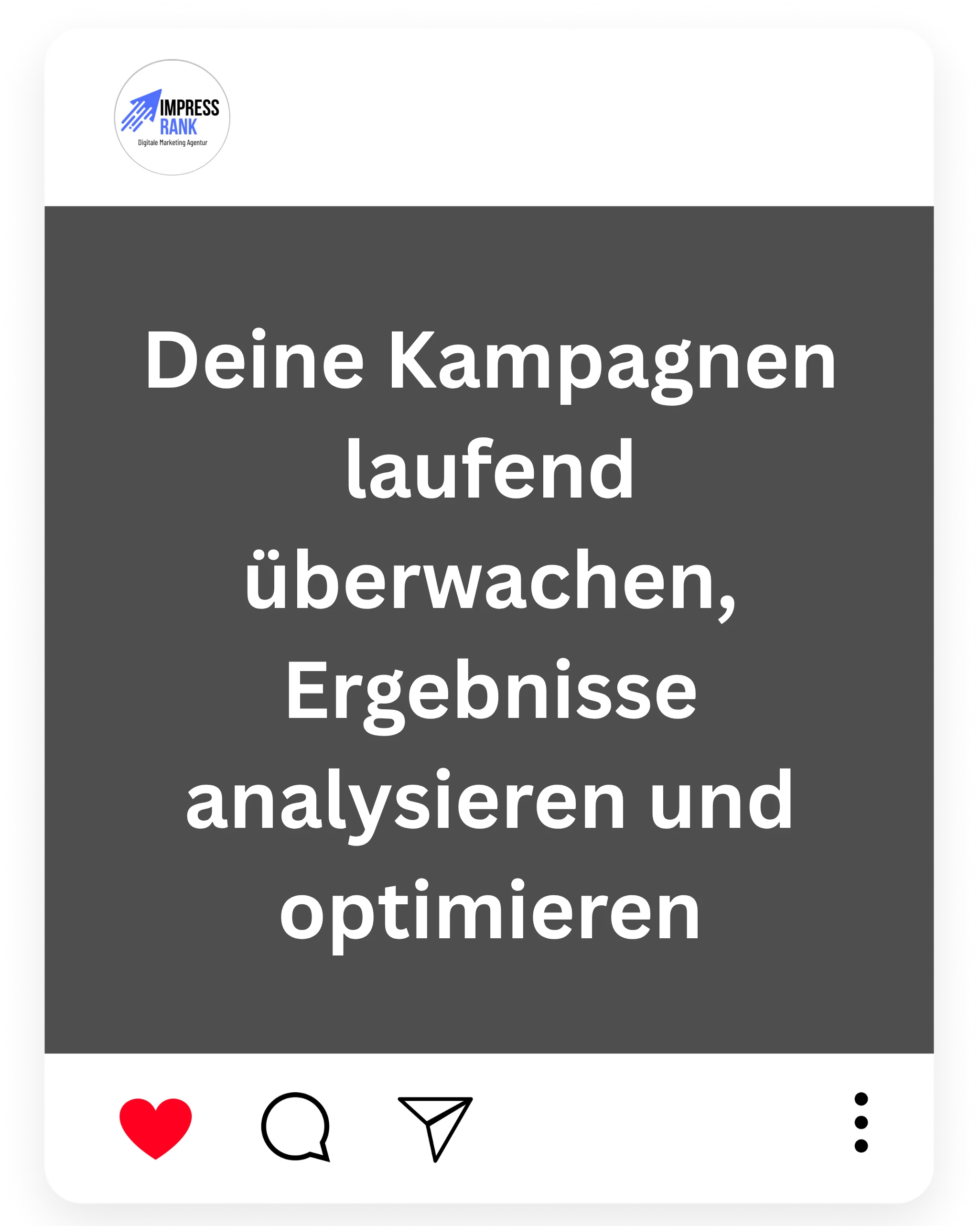 Deine Kampagnen laufend überwachen, Ergebnisse analysieren und optimieren