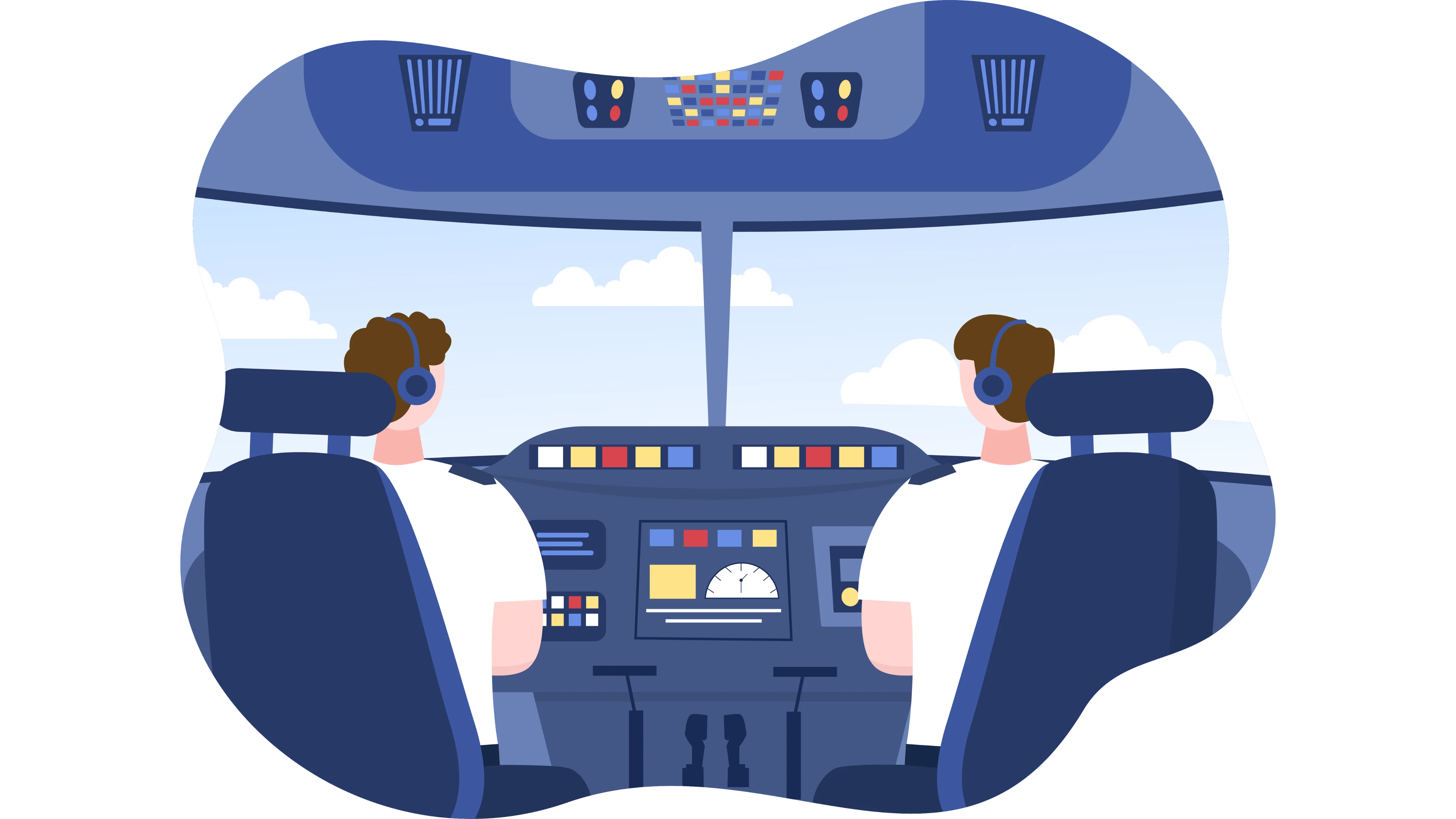 Cockpit eines Flugzeugs als Sinnbild für das komplexe technische Setup von Google und Meta Ads